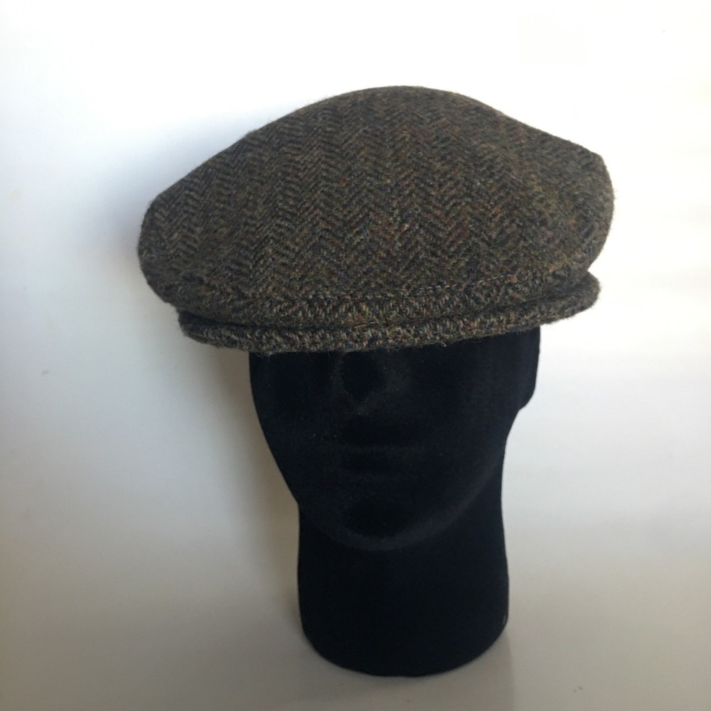Glen Appin of Scotland 100% Wool Hat Harris Tweed Cabbie Golf Newsboy Cap SZ 2XL - Picture 5 of 16